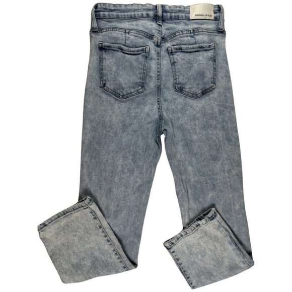 Kendall + Kylie The Icon High Rise Straight Jeans Distressed Size 7/28 - Picture 2 of 10
